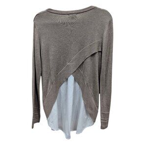 Fate Layered Knit Sweater – Taupe Twist with Peekaboo Charm
